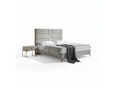 Doppelbett Schlafzimmer Hotel Ehe Luxus Bett 2x Nachttisch 3tlg. Neu Betten Set
