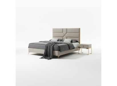Doppelbett Bett Ehebett Design Luxus Samt Polsterbett Designbett Textil Betten