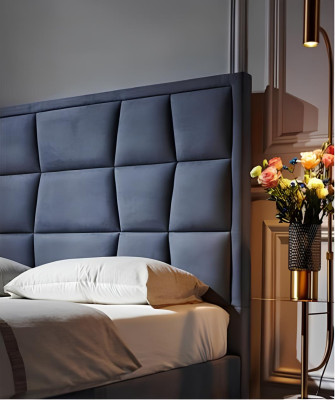 Design Bett Schlafzimmer Betten Textil Hotel Luxus Polster Sitz Stoff Neu Möbel