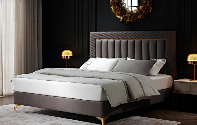 Doppel Hotel Betten Möbel Luxus Schlafzimmer Bett Polster Design Samt Ehebetten