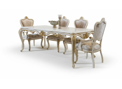 Esszimmer Esstisch Stuhl Set Gruppe Garnitur Tisch Garnitur Luxus 5tlg.