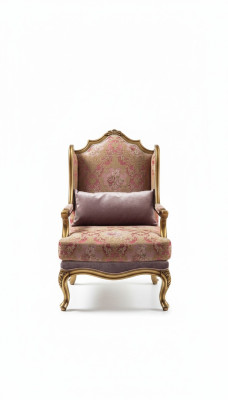 Luxus Möbel Design Sessel Design Einsitzer Textil Wohnzimmer Classic