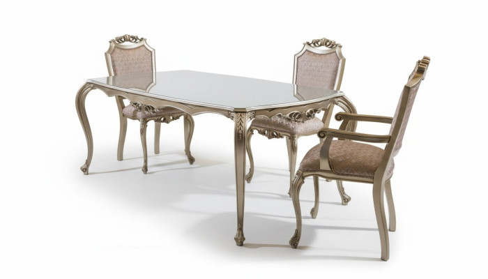 Esszimmer Set Essgruppe Klassische Barock Rokoko 4tlg Stuhl Garnitur 4x Stühle