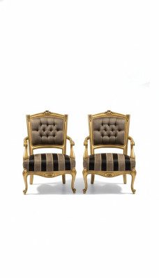 Sessel Möbel Stühle Art déco Design Textil Wohnzimmer Sessel Design Neu