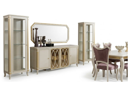 Klassische Set Vitrine rtv Sideboard Luxus Vitrine Schränke Set 2 tlg.