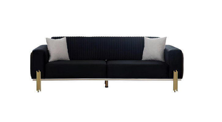 Luxus Garnitur Set Sofagarnitur 331 Sitz Sofa Sofas Sessel Stoff 3tlg. Sets Neu