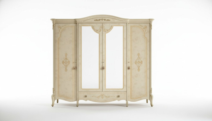 Kleiderschrank Schrank Barock Stil Möbel Klassische Schlafzimmer Schränke Holz