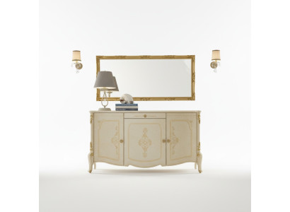 Design Möbel Stil Barock Kommode Anrichte Sideboard Holz Italien Low Sideboard