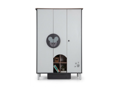 Kleiderschrank  Design Möbel Kinderzimmer Schrank Regal Holz Schlafzimmer Neu