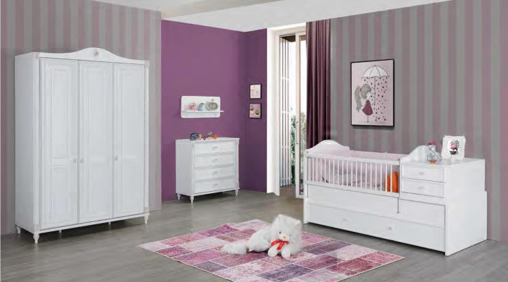 Kinderzimmer Modern Kommode mit Schubladen Möbel Massivholz Designer Zimmer Neu