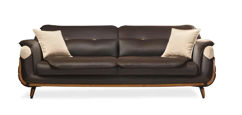 Sofagarnitur 3+3 Sitzer Sofa Sessel Sofas Relax Luxus Set Wohnzimmer