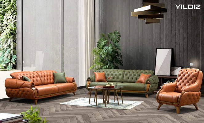 Dreisitzer Luxus 3 Sitzer Couch Polster Klassisch Sitz Sofas Zimmer