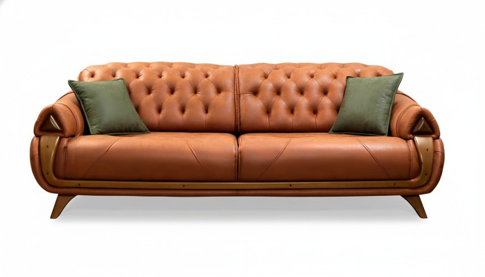 Dreisitzer Luxus 3 Sitzer Couch Polster Klassisch Sitz Sofas Zimmer
