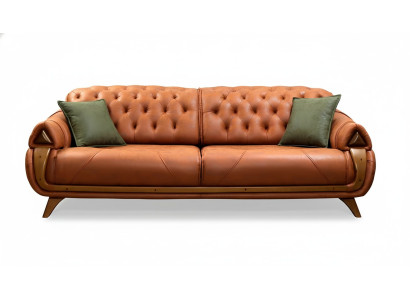 Dreisitzer Luxus 3 Sitzer Couch Polster Klassisch Sitz Sofas Zimmer