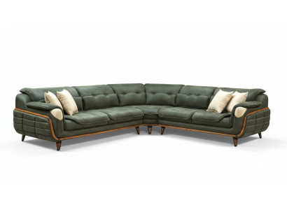 Design Ecksofa L-Form Couch Polsterung Luxus Wohnzimmer Soft Style