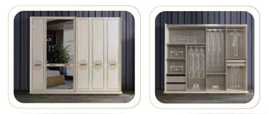 Kleiderschrank Mit Schwebetüren Schränke Holz Schrank Schlafzimmer