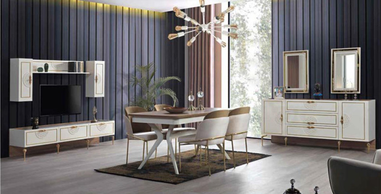 Konsolentisch Spiegel Sideboard xxl Konsole Kommode Sideboards 3tlg