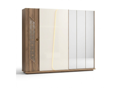 Kleiderschrank Braun Luxus Möbel Italienische Einrichtung Schlafzimmer