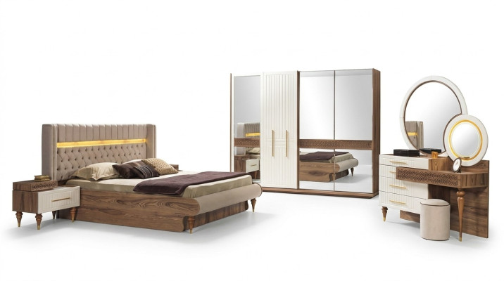 Stilvolles modernes Schlafzimmermöbel-Set im luxuriösen CHFpäischen Design