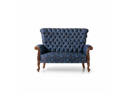 Sofa 2 Sitzer italienische Möbel design textil Polster sitz sofas Zweisitzer Neu