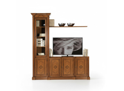 Schrank Vitrine Holz Wohnzimmer Möbel TV Schrankwände Moderne Design Wohnwand