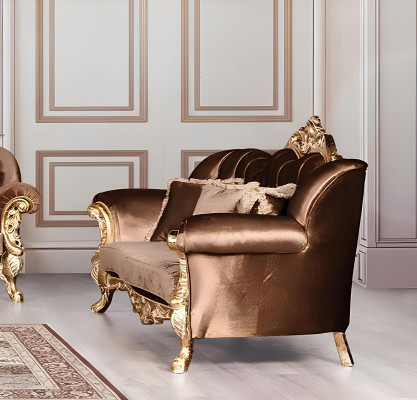 Sofagarnitur 3+3 Sitzer Luxus Garnitur Sofa Sofas Set Barock Wohnzimmer