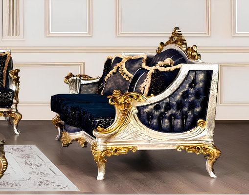 Sofagarnitur 3+3+1+1 Sitzer Couchtisch Klassisch Sofas Sessel Luxus Neu Set 5tlg