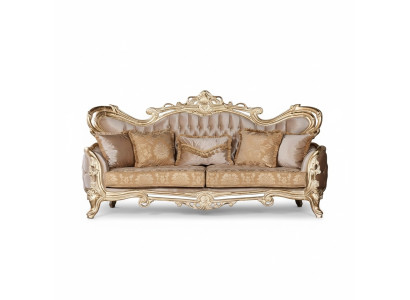 Sitz Dreisitzer Sofa 3 Sitzer Sofa Sofas Samt Stoff Stil Barock Rokoko Möbel Neu