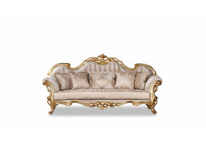 Sitz Dreisitzer Sofa 3 Sitzer Sofa Sofas Couchen Stoff Stil Barock Rokoko Möbel