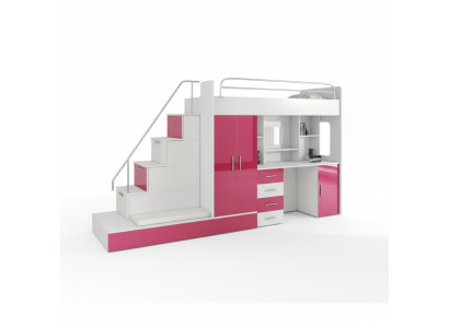 Hochbetten Etagenbett Hochbett Blau Kinderzimmer Betten Etagen Rosa Bett Neu