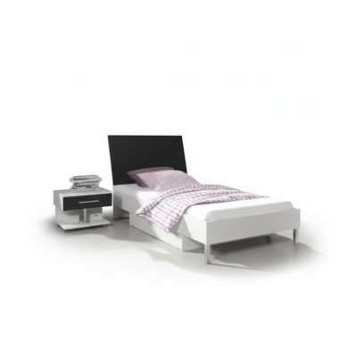 Kinderzimmer 2-tlg Set Hochbett Kleiderschrank Hochglanz Jugendzimmer Möbel Neu