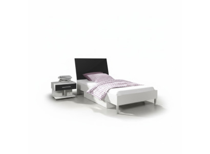 Kinderzimmer 2-tlg Set Hochbett Kleiderschrank Hochglanz Jugendzimmer Möbel Neu