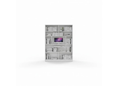 Eckschrank Regal Bücherschrank Schrank Holz für Kinderzimmer Jugendzimmer Weiß
