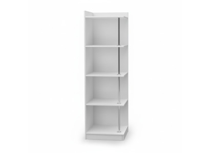 Regal Bücherschrank Eckschrank Schrank Holz für Kinderzimmer Jugendzimmer Weiß