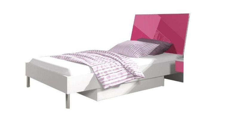 Rosa Kinderzimmer Set Bett Nachttisch Schrank Schreibtisch Bücherregal Neu 5tlg.