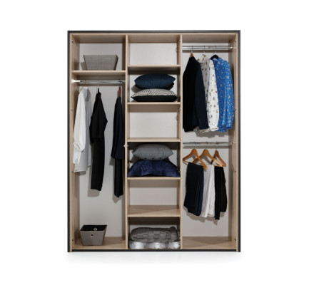 Kleiderschrank Braun Holz Möbel Design Luxus Schlafzimmer Möbel Modern