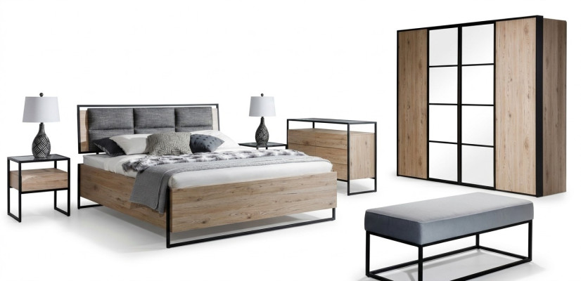 Nachttisch Braun Holz Möbel Design Schlafzimmer Möbel Art déco Neu