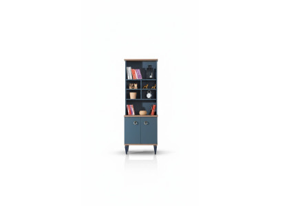 Bücherregal Blau Jugendzimmer Möbel Bücherschrank Modern Kinderzimmer Neu