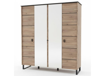 Kleiderschrank Braun Jugend Schlafzimmer Schrank Kinderzimmer Design Modern Neu