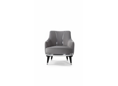 Sessel Einsitzer Sofas Wohnzimmer Textil Stoff Möbel Farbe Grau