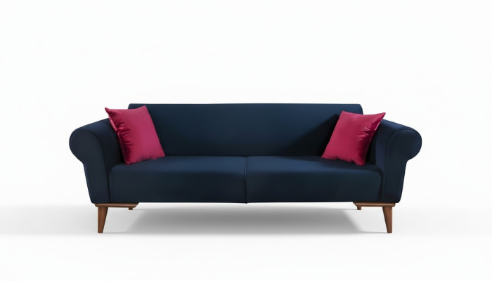 Moderner Sofa 3 Sitzer Textil Couch Dreisitzer Polster Möbel Stoff