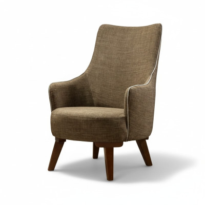 Luxus Moderne Sessel 1 Sitzer Design Wohnzimmer Polster Holz Möbel