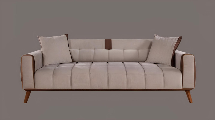 Sofagarnitur 3+3+1 Sitz Sofas Polster Möbel Couchen Textil Gruppe