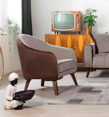 Sofagarnitur 3+3+1 Sitz Sofas Polster Möbel Couchen Textil Gruppe