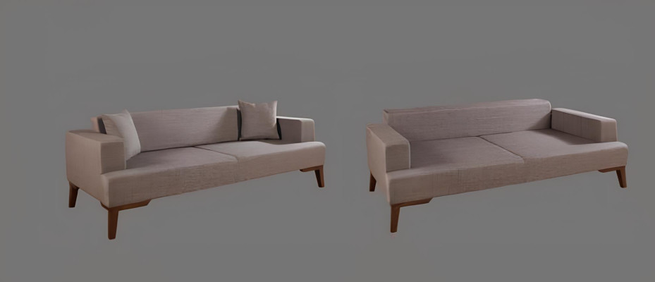 Sofagarnitur Komplett Set Wohnzimmer Garnituren 3 Sitzer Sofa Polster