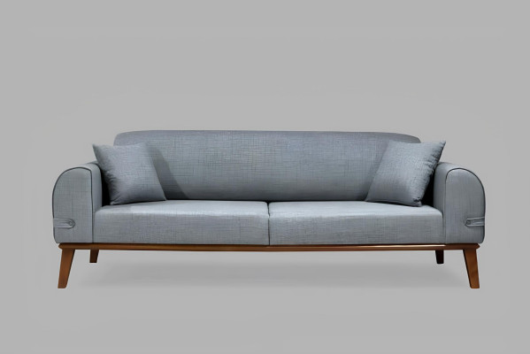 Sofagarnitur 3+3+1 Sitzer Design Sofa Polster Couch Modern Samt