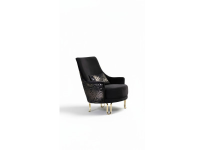 Luxus Design Sessel 1 Sitzer Textil Lounge Club Polster Möbel
