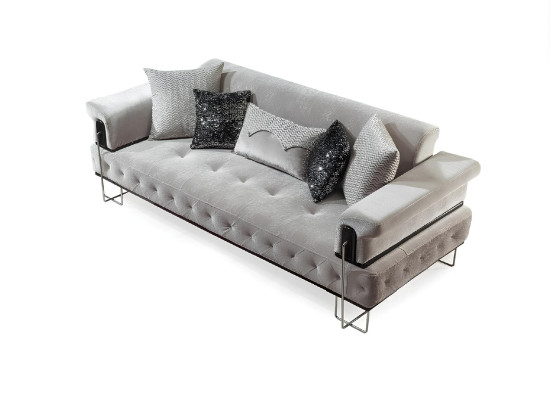 Luxus Dreisitzer braun Sofa 3 Sitzer Sofas Design Modern Design Möbel