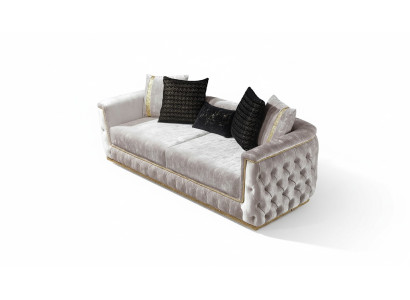 Dreisitzer Luxus Sofa 3 Sitzer Sofas Sitz Design Couch Möbel Neu Beige