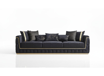 Dreisitzer Sofa 3 Sitzer Sofas Polster Couchen Chesterfield mit Textil